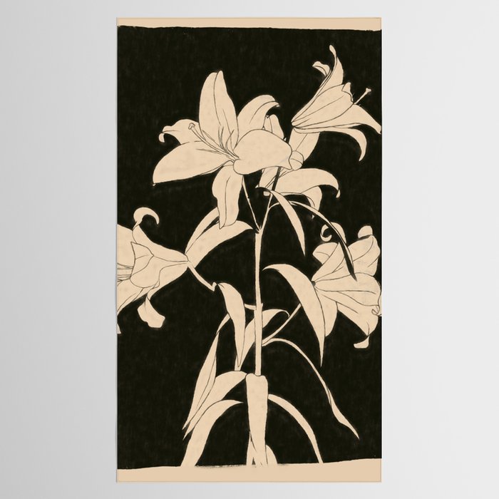 Minimalist Flowers 6 Tablecloth Gallery Image 2