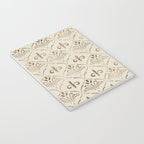 Elegant Fleur-de-lis pattern - pastel gold Notebook Gallery Image 3