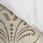 Elegant Fleur-de-lis pattern - pastel gold Comforter Gallery Image 4