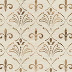 Elegant Fleur-de-lis pattern - pastel gold Coffee Mug Gallery Image 2