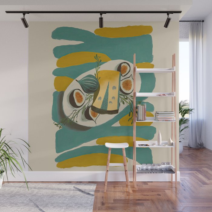 Modern Fig Still Life Wall Mural Gallery Image 1