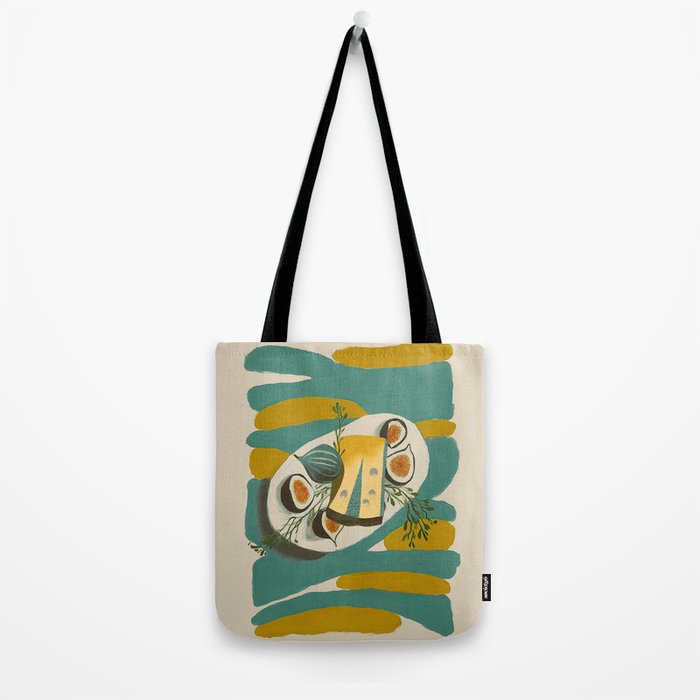 Modern Fig Still Life Tote Bag Gallery Image 2