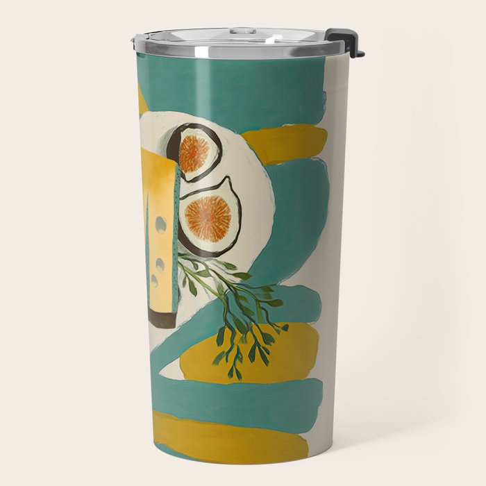 Modern Fig Still Life Travel Mug Gallery Image 2