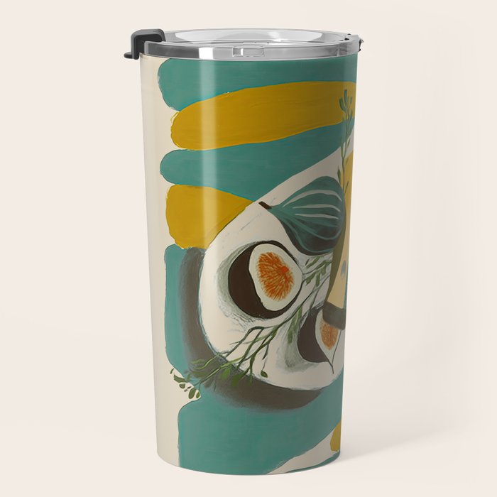Modern Fig Still Life Travel Mug Gallery Image 3