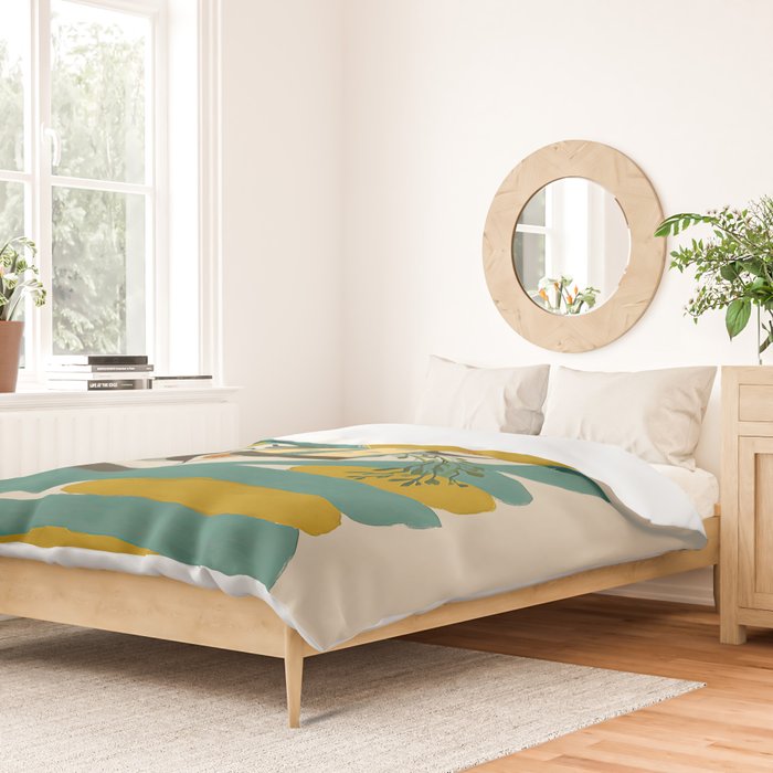 Modern Fig Still Life Duvet Cover Gallery Image 2