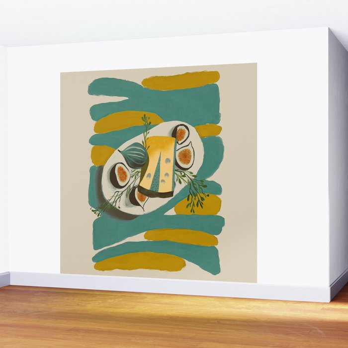 Modern Fig Still Life Wall Mural Gallery Image 2