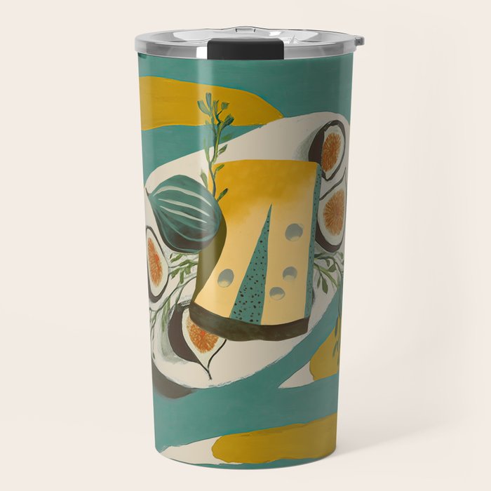 Modern Fig Still Life Travel Mug Gallery Image 1