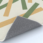 Lines Misaligned - Gold Green Rug Gallery Image 4