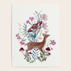 Floral Deer Poster Gallery Image 4