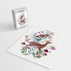 Floral Deer Jigsaw Puzzle Gallery Image 2