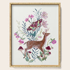 Floral Deer Serving Tray Gallery Image 1
