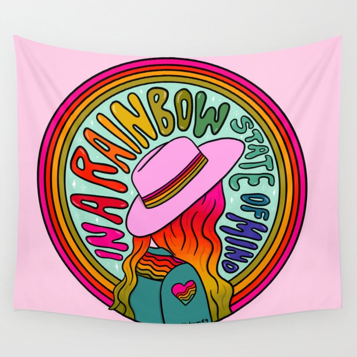 Rainbow State of Mind Wall Tapestry Gallery Image 4