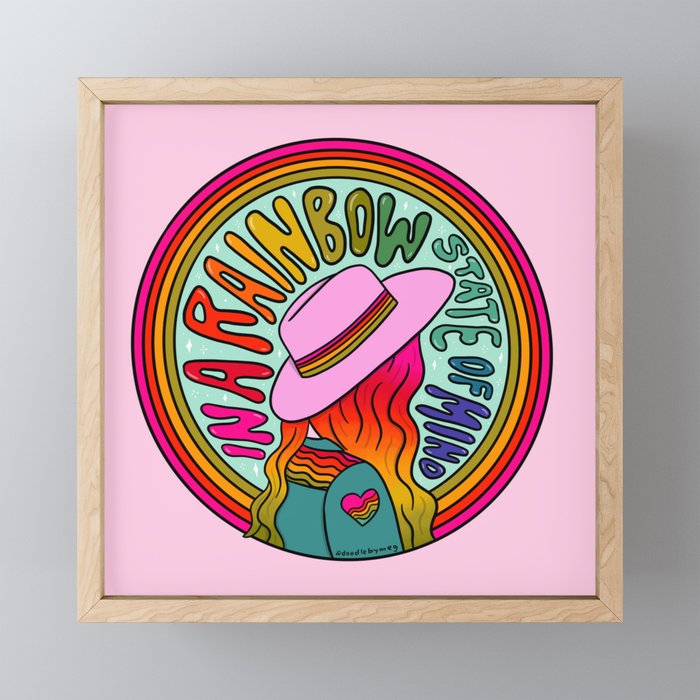 Rainbow State of Mind Mini Art Print Gallery Image 1