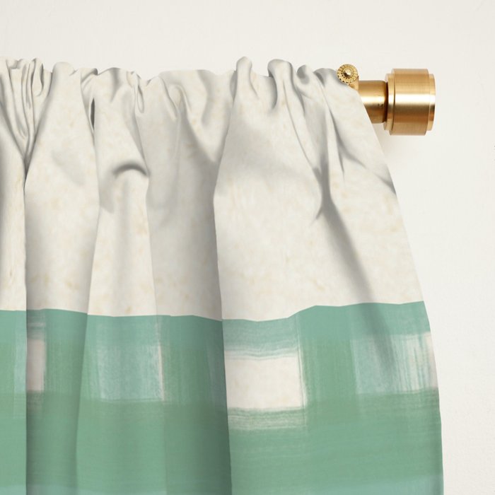 Sardines On Blue - Modern Art Print Window Curtain Gallery Image 2