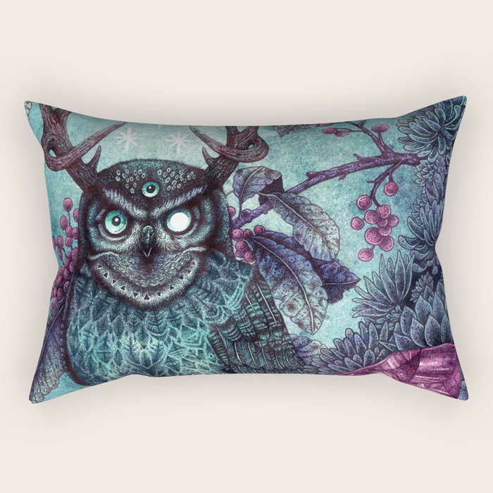 Night Owl Rectangular Pillow Gallery Image 1