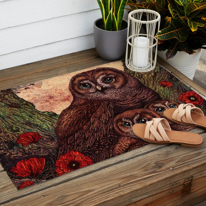 Tawny Owlets Outdoor Rug Gallery Image 2