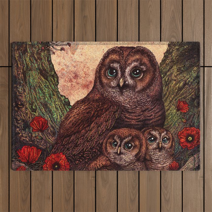 Tawny Owlets Outdoor Rug Gallery Image 1