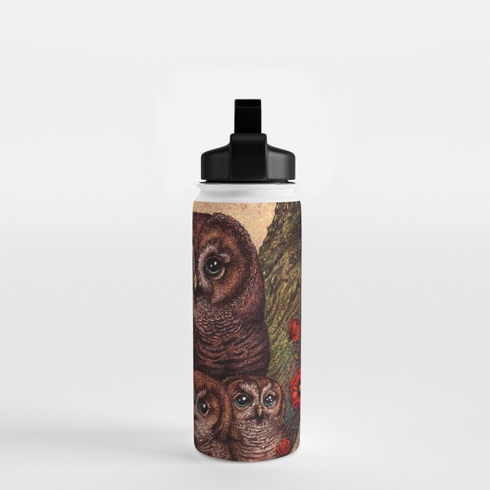 Tawny Owlets Water Bottle Gallery Image 2