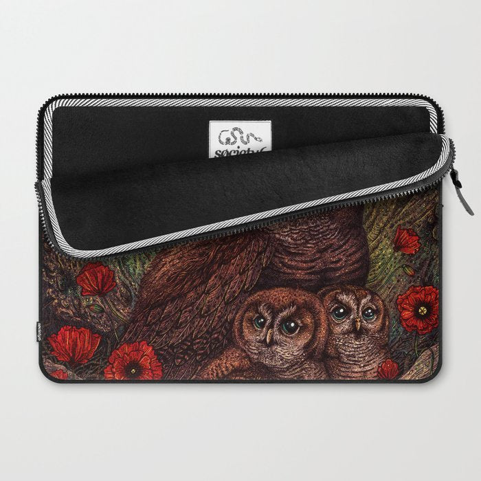Tawny Owlets Laptop Sleeve Gallery Image 2