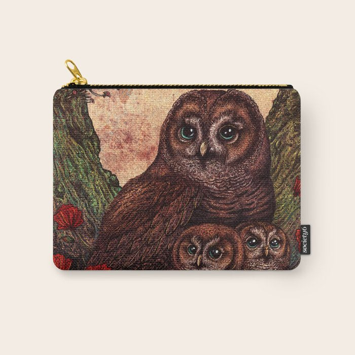 Tawny Owlets Carry All Pouch Gallery Image 1