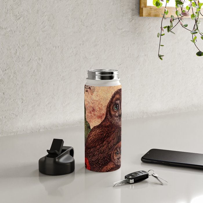 Tawny Owlets Water Bottle Gallery Image 4