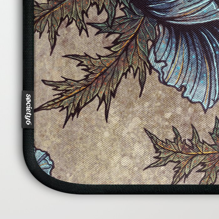 Bird Blue Roses Laptop Sleeve Gallery Image 3