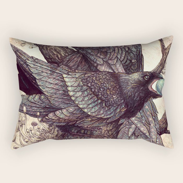 Ravens Rectangular Pillow Gallery Image 2