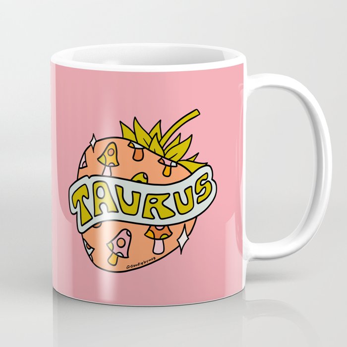 Taurus Strawberry Coffee Mug Gallery Image 1