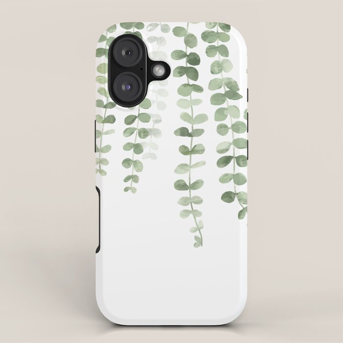 Eucalyptus Watercolor iPhone Case Gallery Image 1