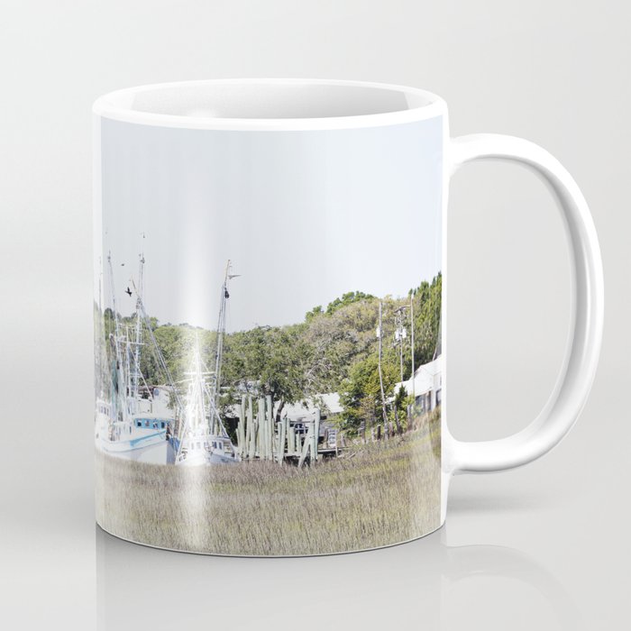 Carolina Lowcountry Shrimp Boats Photography Coffee Mug Gallery Image 1