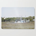 Carolina Lowcountry Shrimp Boats Photography Cutting Board Gallery Image 1