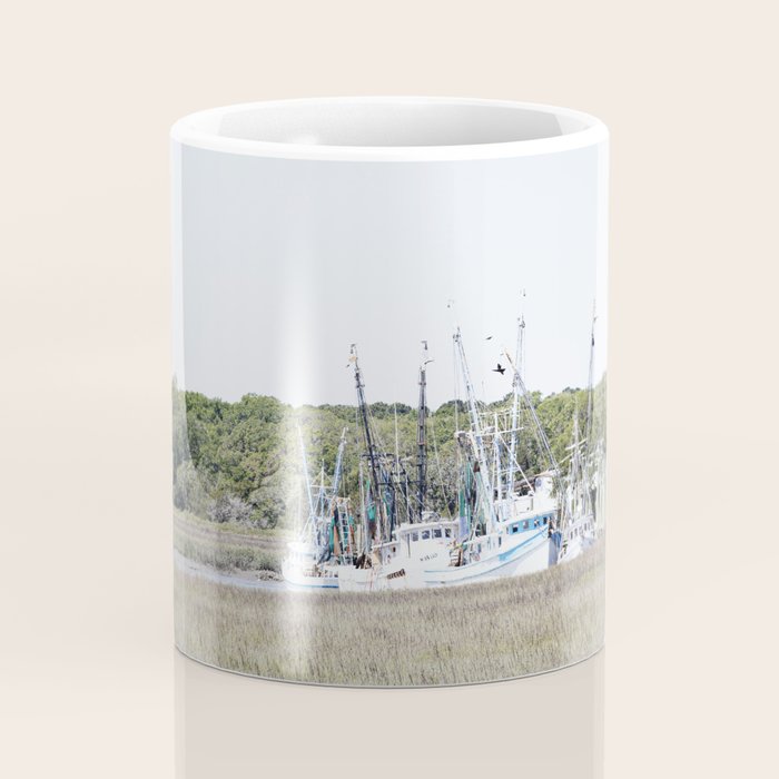 Carolina Lowcountry Shrimp Boats Photography Coffee Mug Gallery Image 4