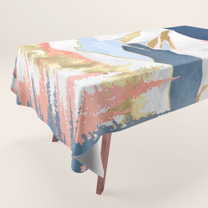 Lake Mountains Tablecloth Gallery Image 1