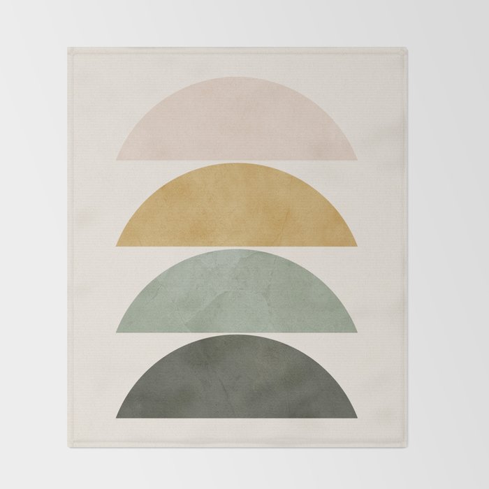 Minimal Geometric 51 Throw Blanket Gallery Image 2