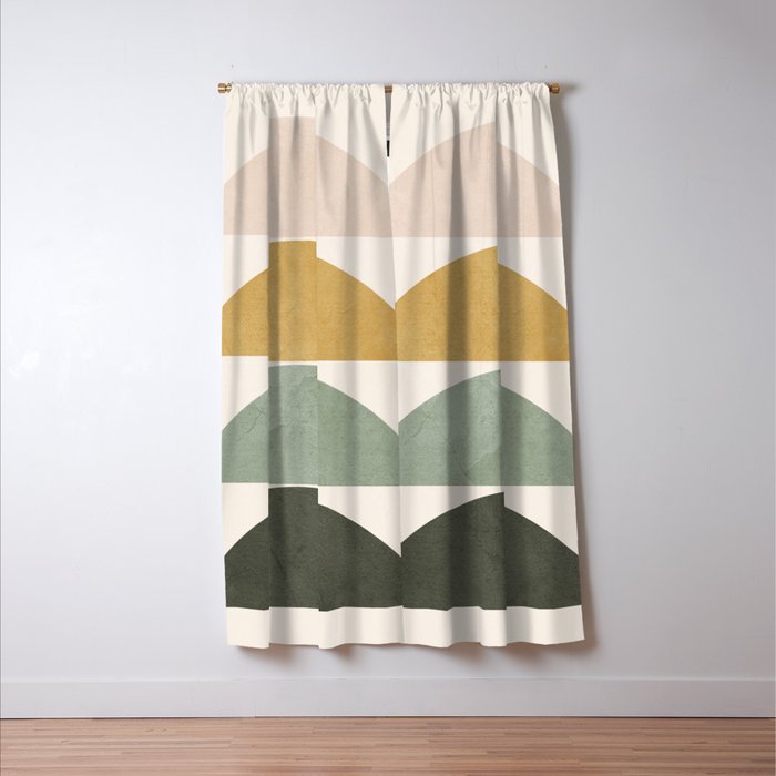 Minimal Geometric 51 Window Curtain Gallery Image 3