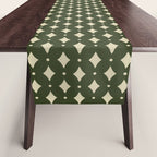 Vintage Stars XI Forest Green Table Runner Gallery Image 1