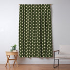 Vintage Stars XI Forest Green Window Curtain Gallery Image 5