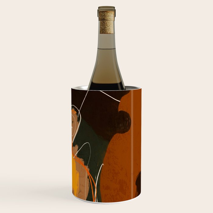 Abstract Art Girl Portrait Wine Chiller Gallery Image 3