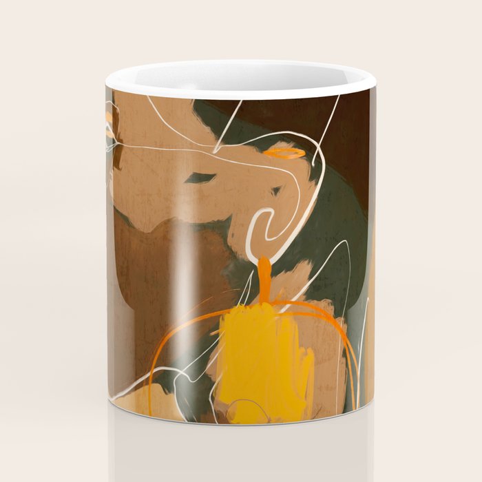 Abstract Art Girl Portrait Coffee Mug Gallery Image 4