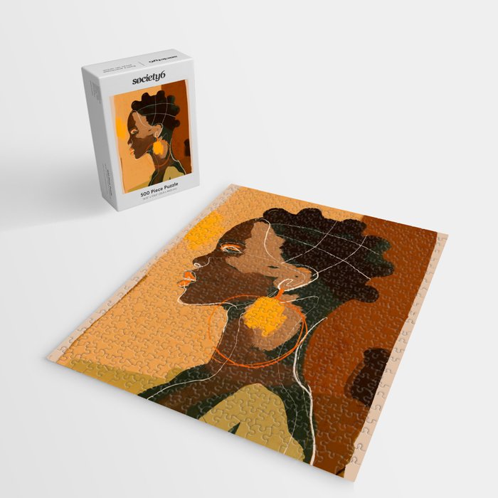 Abstract Art Girl Portrait Jigsaw Puzzle Gallery Image 2