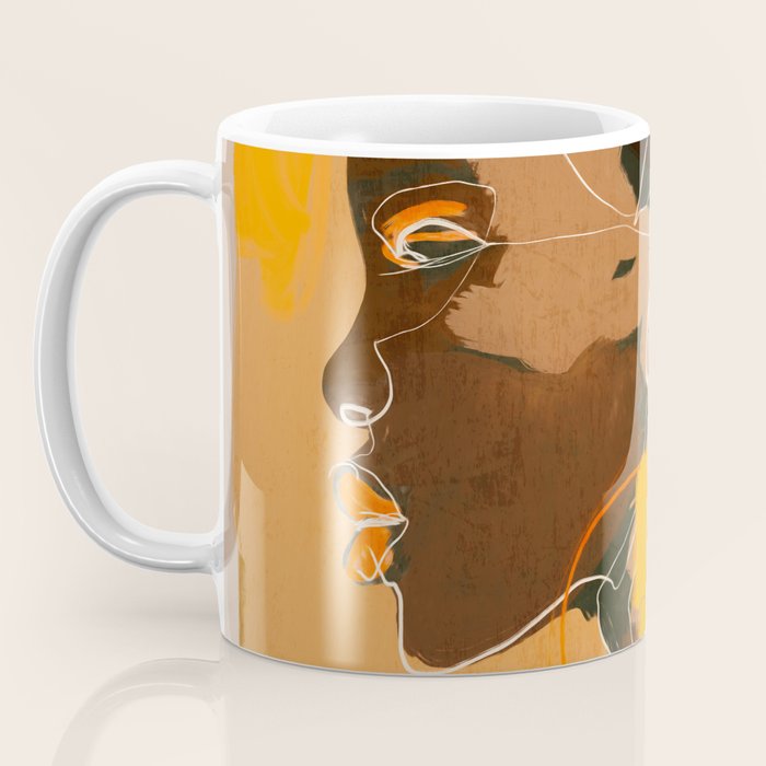 Abstract Art Girl Portrait Coffee Mug Gallery Image 3
