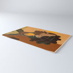 Abstract Art Girl Portrait Rug Gallery Image 3