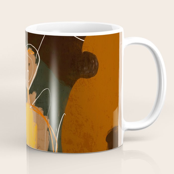 Abstract Art Girl Portrait Coffee Mug Gallery Image 1