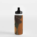 Abstract Art Girl Portrait Water Bottle Gallery Image 2