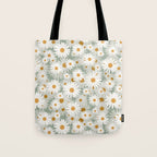 Chamomile pattern Tote Bag Gallery Image 1
