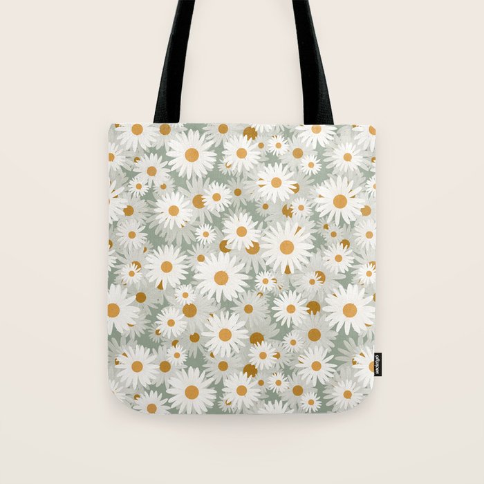 Chamomile pattern Tote Bag Gallery Image 1