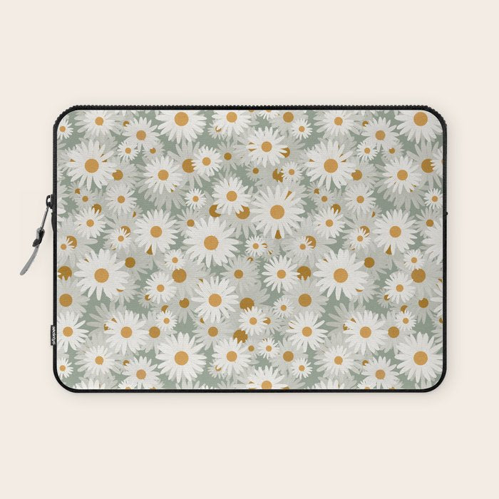 Chamomile pattern Laptop Sleeve Gallery Image 1