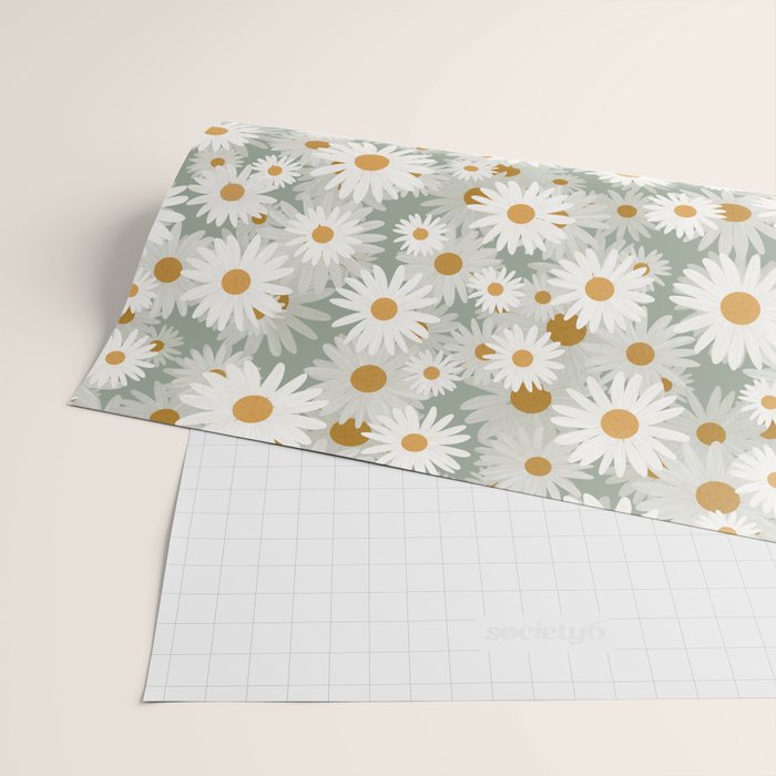 Chamomile pattern Wrapping Paper Gallery Image 2