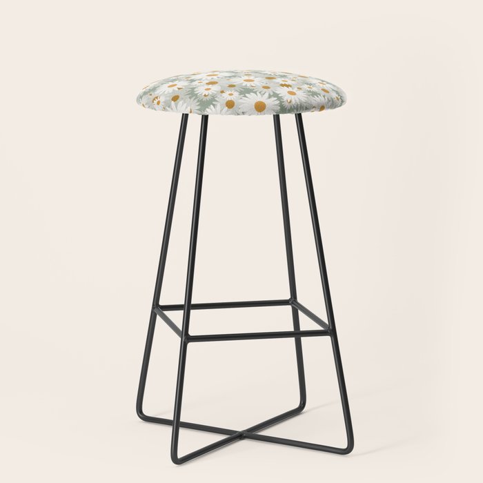 Chamomile pattern Stool Gallery Image 1