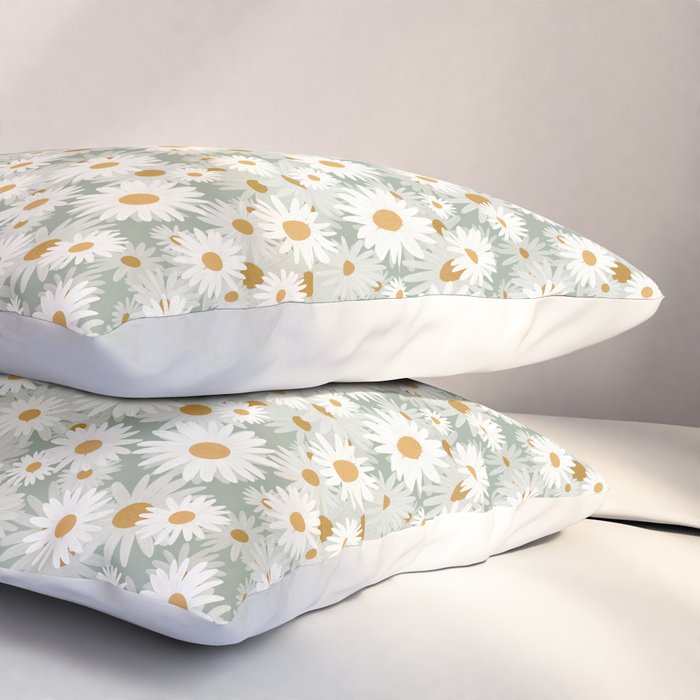Chamomile pattern Pillow Sham Gallery Image 3